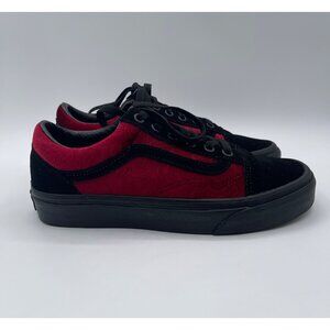 Vans Old Skool Velvet Low Top Sneaker Parisian Night Cerise Women’s 7 Mens 5.5